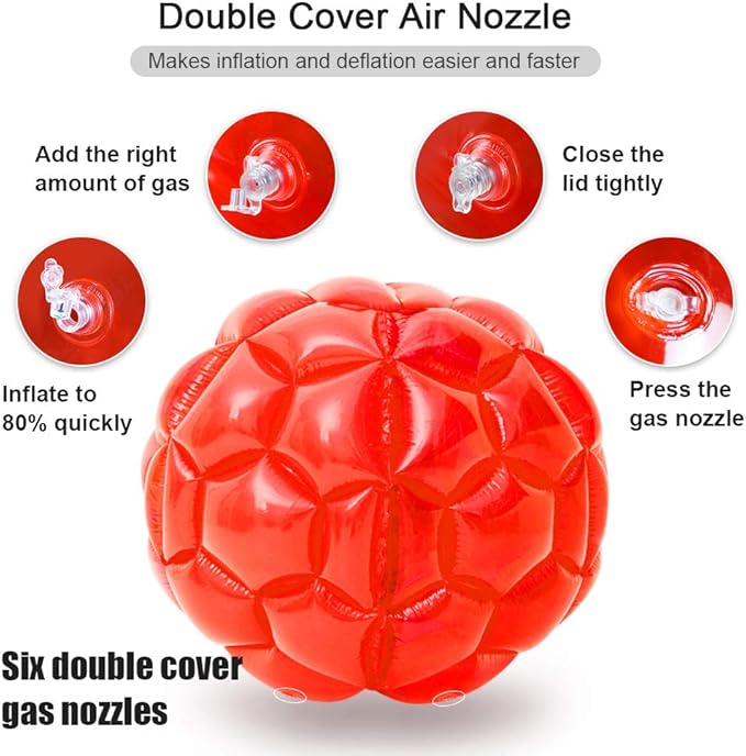 XBEN 36" Inflatable Bumper Balls 2-Pack - Tear-Resistant PVC Human Hamster Ball for Kids/Adults (Height: 29.5 inch,), Giant Zorb Ball for Backyard,Outdoor Team Games/Camping