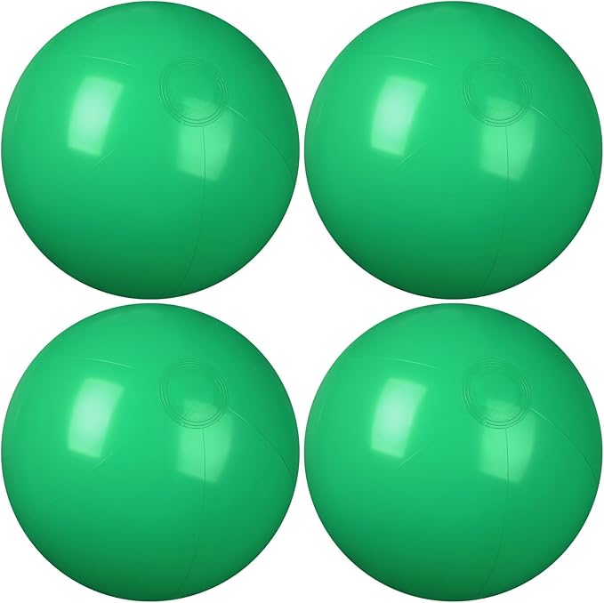 4 Pcs Inflatable Beach Ball 24 inch Swimming Pool Balls Summer Outdoor Decor Ball Ornaments Floatable Beach Balls for Swimming Pool Birthday Party Supplies