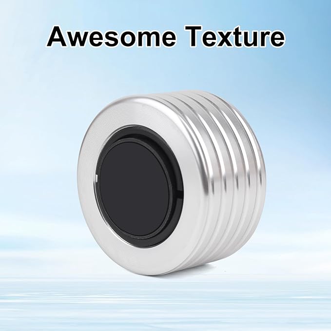 Kinetic Desk Toys, Fidget Toys Adults, 1.77'' Desk Toys for Office for Adults, Spinning Tops for Kids, Physics Toys Novelty Amusements (45MM, Silver)