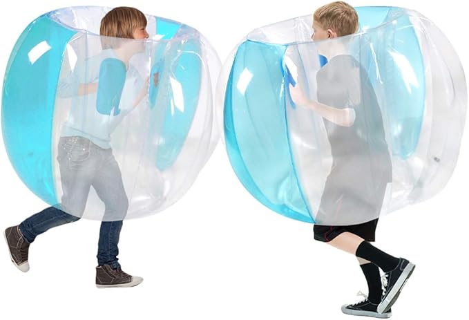 ZHUYNXIR 2 PC Sumo Balls for Kids, Bumper Bounce Balls for Kids, Kid Sumo Balls, Lawn Game Ball for Kid Outdoor Team Gaming Play(36IN,B+Blue)