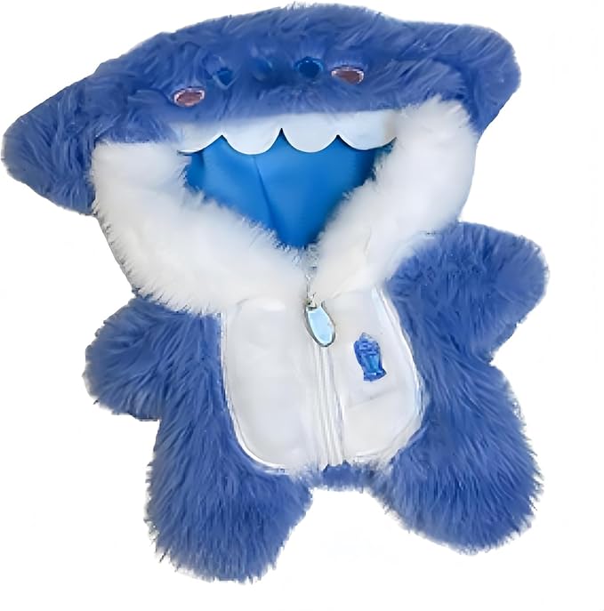 Shark Clothes for Dolls,1-Piece Marine-Themed Costume Accessory, Compatible 6.7 Inch(17cm ) Doll, Personality Adorable Dolls Clothes Accessories (Shark-Blue)