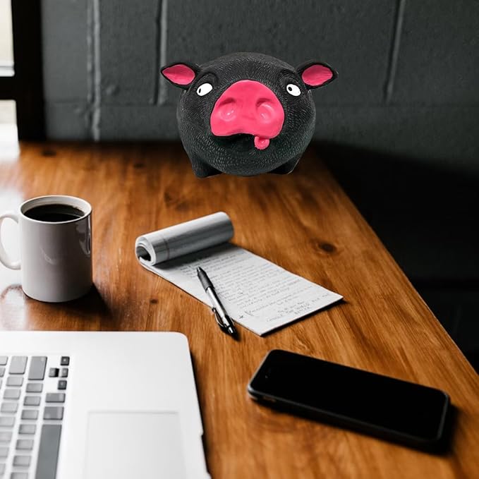 Squishy Pig Toys - Pink Pig Squishy Toy for Kids Adults, Novelty Pig Squeeze Toys, Funny Tiktok Pig Sensory Stress Toy for Decompress and Anxiety Relief Women Men Kids