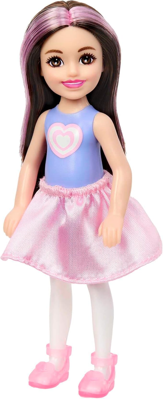 Barbie Chelsea Cutie Reveal Small Doll & Accessories, Brunette with Teddy Bear Costume, 6 Surprises (Styles May Vary)