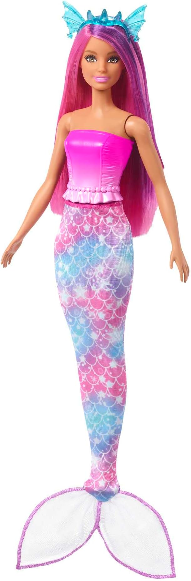 Barbie Dreamtopia Doll with Clothes & Accessories, Fairytale Dress-Up Set with Mermaid Tail, Baby Unicorn, Dragon Pet & More