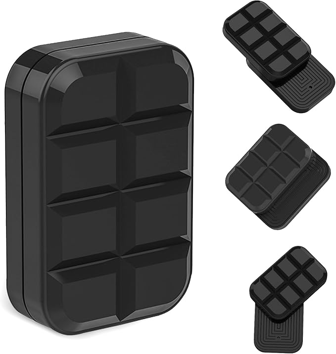 Fidget Toys Adults Metal Fidget Slider Magnetic EDC Haptic Fidget Toys for Adults (Chocolate Black)