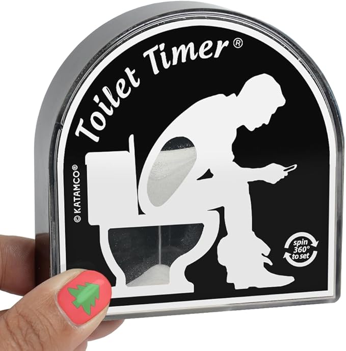 Katamco The Original Toilet Timer (Classic), As Seen on Shark Tank. Funny Stocking Stuffer for Men, Husband, Dad, Son, Boyfriend.