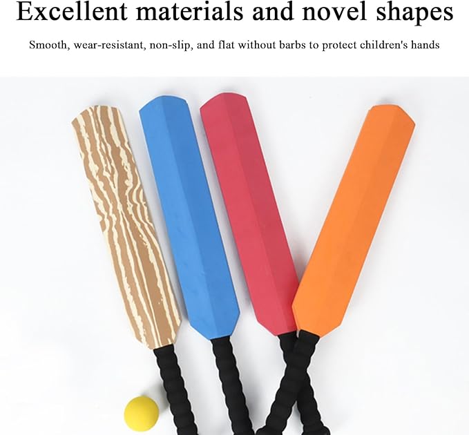 Cricket Game For Kids - ABS EVA | EVA Bat & Ball Game For Kids | Sports Kit Fun Activity Outdoor Sports Toy For Kids Play Time, Backyard Games Tr