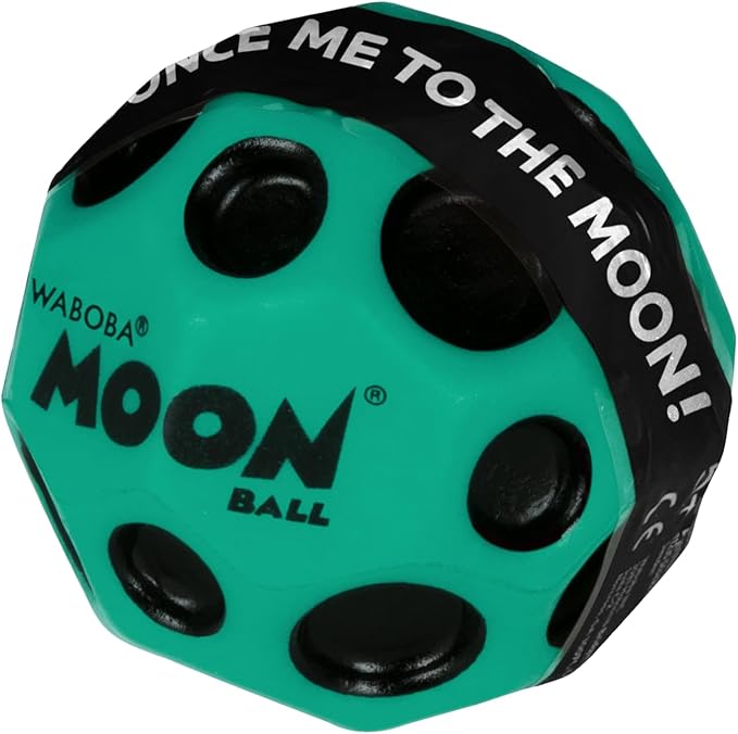 Waboba The Original Moon Ball - Hyper Bouncy Ball – Makes Pop Sound When Bounced - All Ages Extreme Bounce & Fun - Perfect for Active Play & Indoor or Outdoor Games