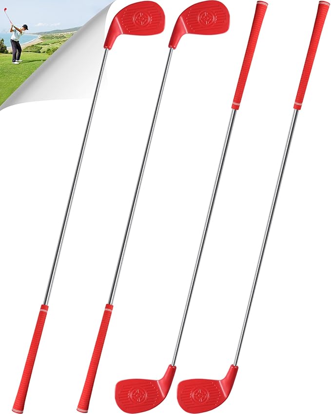 ASONA Backyard Golf Game Clubs Set of 4 for Adults - Perfect for Outdoor Yard Beach Lawn and Social Fun -36” Standard Length Size with Plastic Oversized Club Head for Birthday or Father’s Day