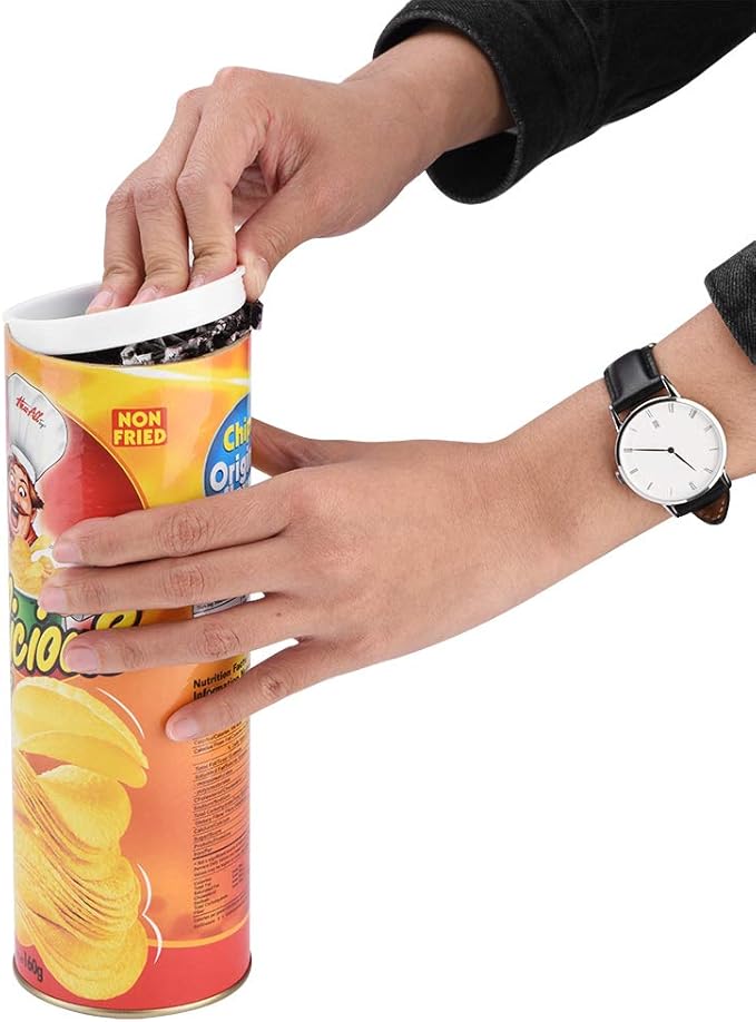 Snake in A Can Prank, Novelty Snake Trick Toy, Original Snake in A Potato Chip Can Prank, Funny Pranks Joke Jump Out for Spring Party Supplies April Fools Day and Halloween Party Decoration