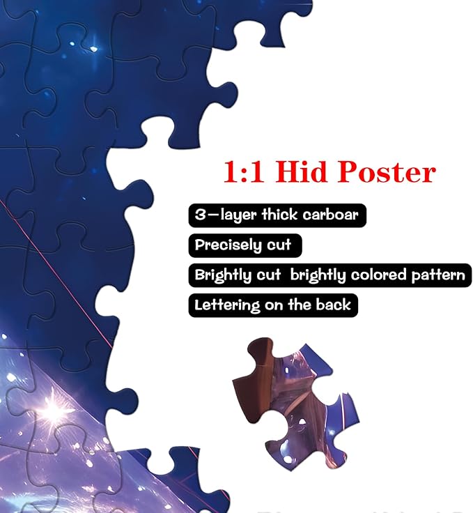 Family Jigsaw Puzzles for Adults 1000 Pieces, Challenging Fun Puzzles Stunning Art Wall Decor, Gift for Adult Puzzle Lovers, Poster Included, Starry Sky Ship C0830