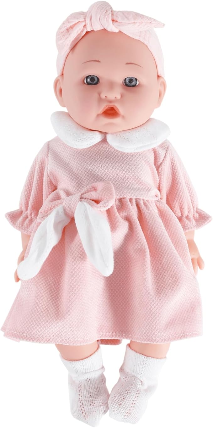 12 inch Doll Clothes and Accessories with Headband Hat Socks 4-Packs for 10 11 12 inch Dolls (Not Include Doll)