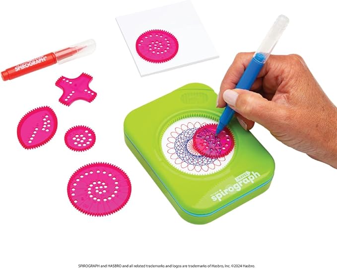 Spirograph Travel – Arts and Crafts, Travel Toys, Kids Toys, Art, Craft Supplies, Drawing Kit, Toddler Activities, Unleash Your Child Inner Artist, Ages 5+