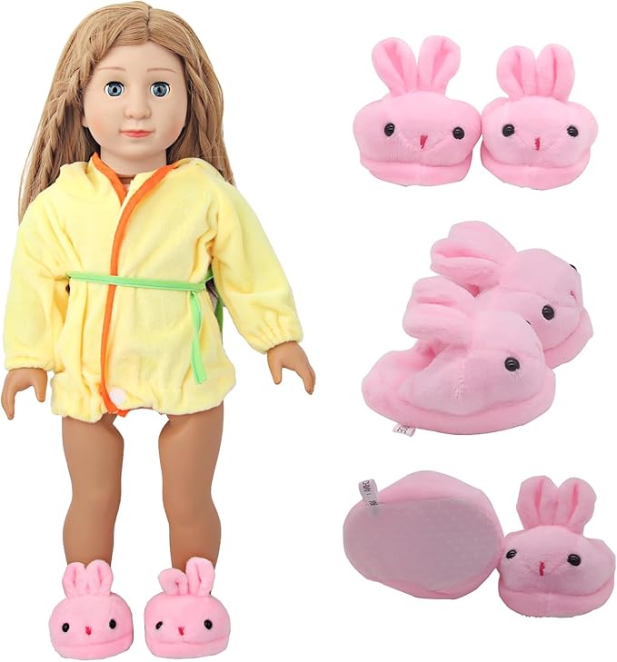 7 Pairs of 18 Inch Doll Shoes ( Random from 20) and 2 Pairs of Doll Socks Accessories Fit American Dolls
