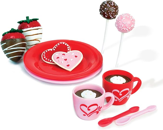 18 Inch Warm Your Heart Doll Accessories Food Set Perfect for the American Baking Girl. Includes Hot Cocoa, Cake Pops, Cookies and More Mini Doll Food by Sophia's, 12 piece set