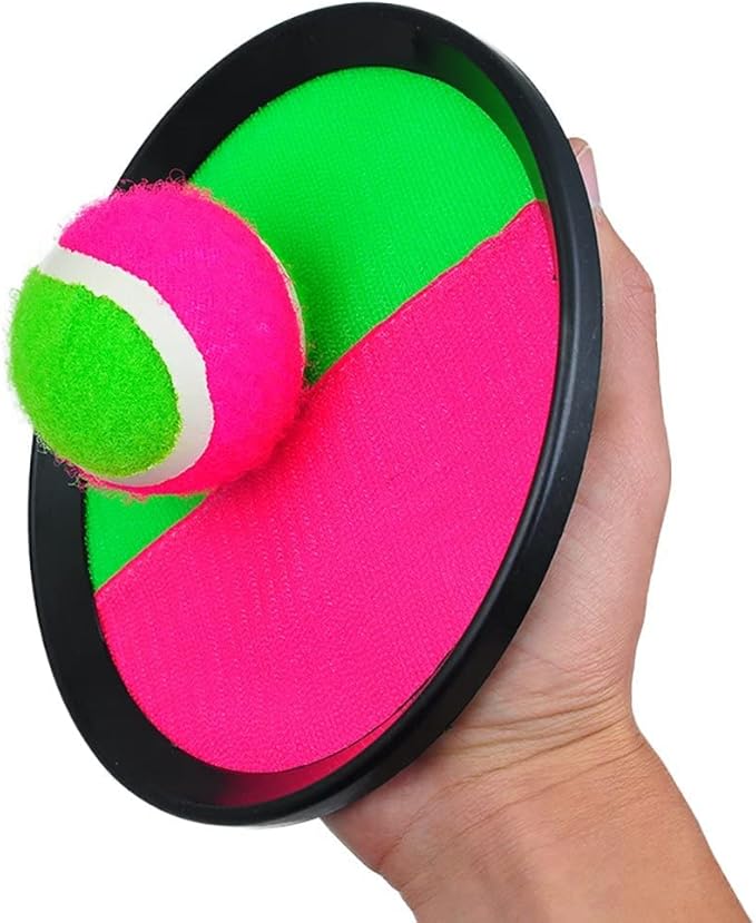 Pitch N Catch Ball Game Pack Indoor and Outdoor Mitt Pitch N Catch Paddle Ball Set (1 Pack)