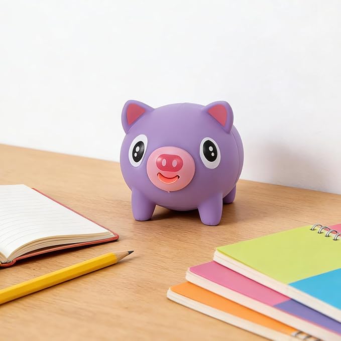 TOYANDONA Squeeze Toy for Kids - Pig Tongue Stick Out Animal Tongue Out Toy Squeeze Ball for Stress Relief Fun Kids Adults Birthday Party Favors Easter Basket Goodie Bag Stocking Stuffers, Purple