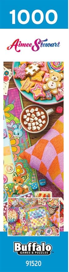 Buffalo Games - Aimee Stewart - Kitschy Game Night - 1000 Piece Jigsaw Puzzle for Adults - Challenging Puzzle Perfect for Game Nights - Finished Size is 26.75 x 19.75