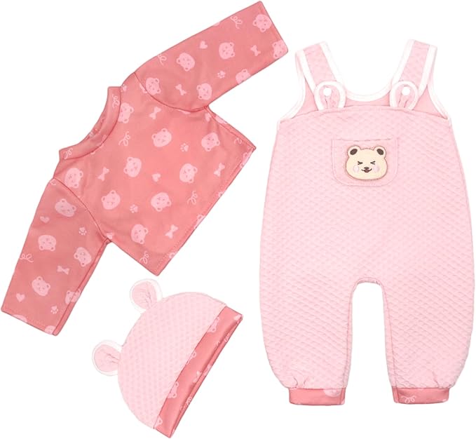 Reborn Doll Clothes for 18-22 Inch Dolls, Doll Clothes and Accessories with Hat