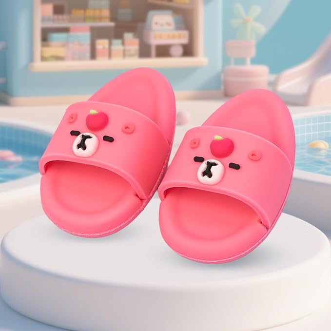 Summer Sandals for Dolls - Blue Open-Toe Slippers, Cute Accessories for Photography, Display & Collectors Age Limit 15 （red）