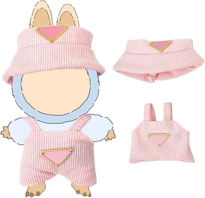 Clothes for Lububu 17cm Dolls(NO Doll) Outfit with Accessories Suit Cute Stylish Dress Up Set Easter Gifts