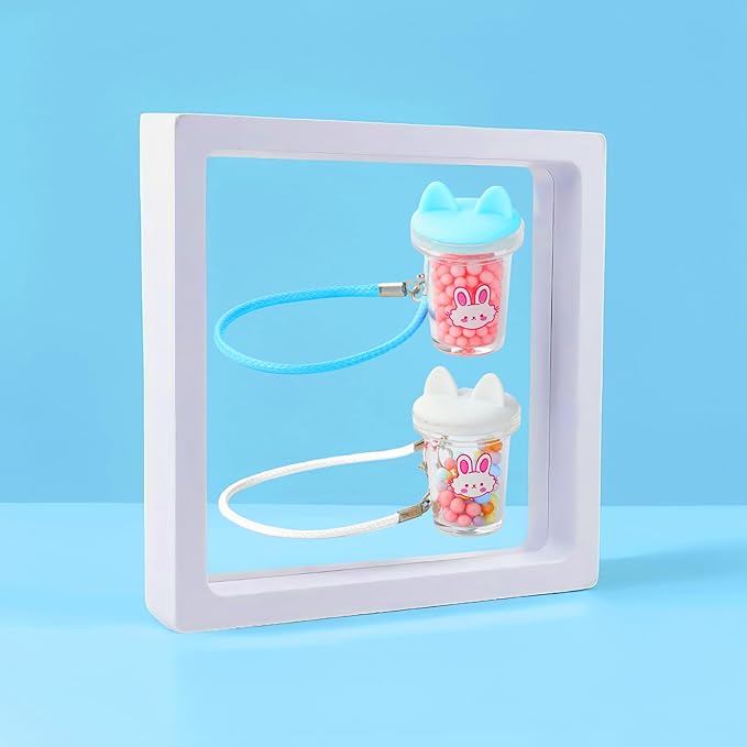 Doll Accessories for Labubu,2Pcs Cute Labubu Accessories Set,Including White and Blue Mini Labubu Cup,17cm Labubu Accessories(no Doll)