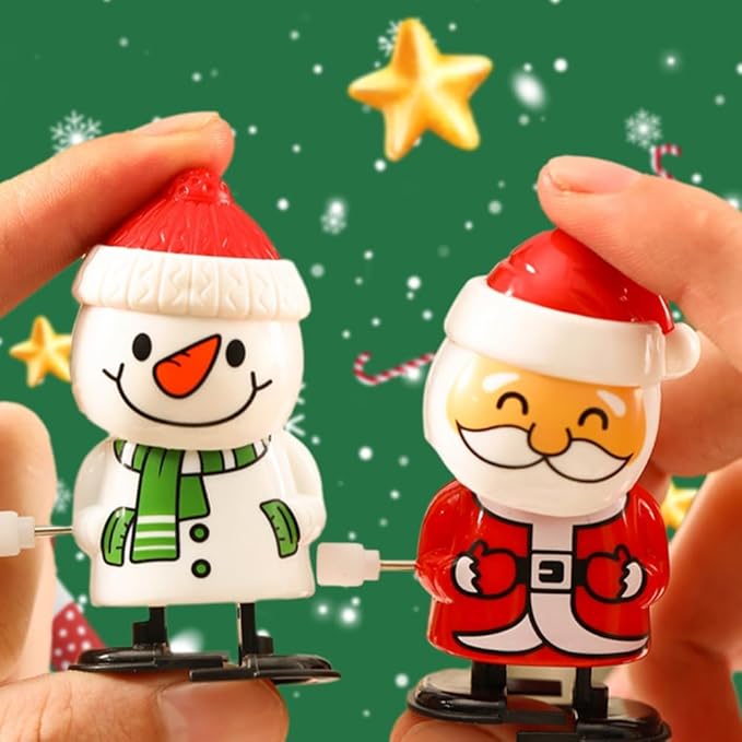 Christmas Wind Up Toys, 2026 New Christmas Stocking Stuffers Wind Up Toys, Jumping Walking Toys Funny Toy Party Gifts for Christmas Party Favors Goody Bag Filler (Colorful)