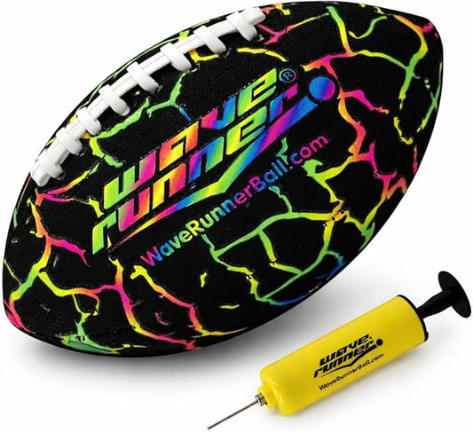 Wave Runner Grip It, Size 9.25in - Water Football, Beach Toys, Kids Outdoor Games for Summer | Pool Toys Football - Special Grip Pattern, Double Laced, Lightweight, All Weather Fun Water Toy
