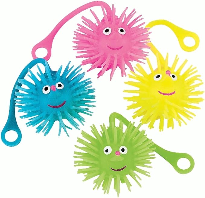 Smile FACE Puffer Ball YO YO - Toys - 12 Pieces