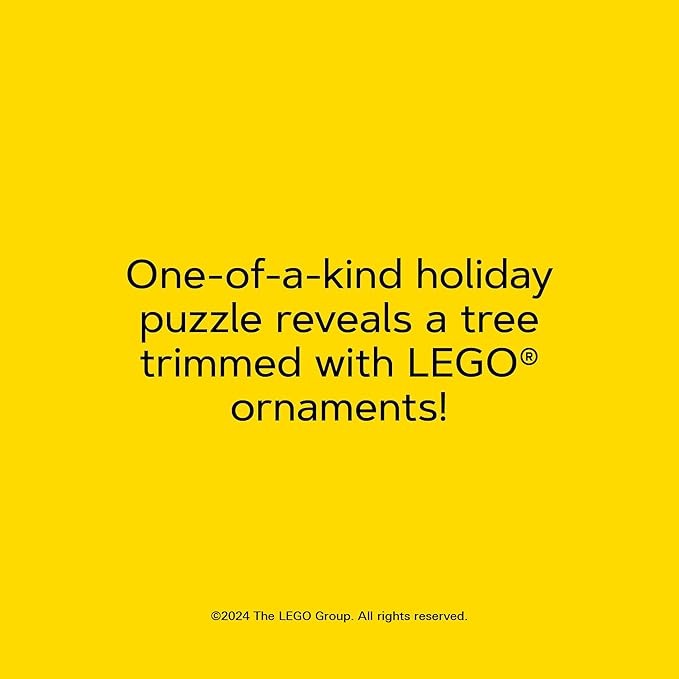 Lego Christmas Tree Puzzle | Four Connecting 100-Piece Jigsaw Puzzles