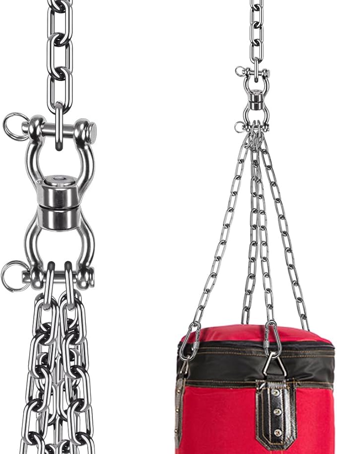 SELEWARE Silent Bearing Swing Swivel, 360° Rotational Device Hanging Accessory with Removeable Buckle for Tree Swing, Hammock Chair, Climbing Rope, Yoga, Kids Swing Swivel 1202LB Capacity