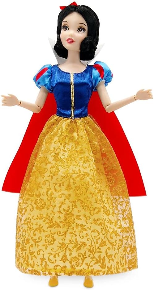 Disney Store Official Princess Classic Doll (Snow White), 11 Inches, Includes Brush with Molded Details, Fully Posable Toy in Classic Outfit - Disney Princess Toys