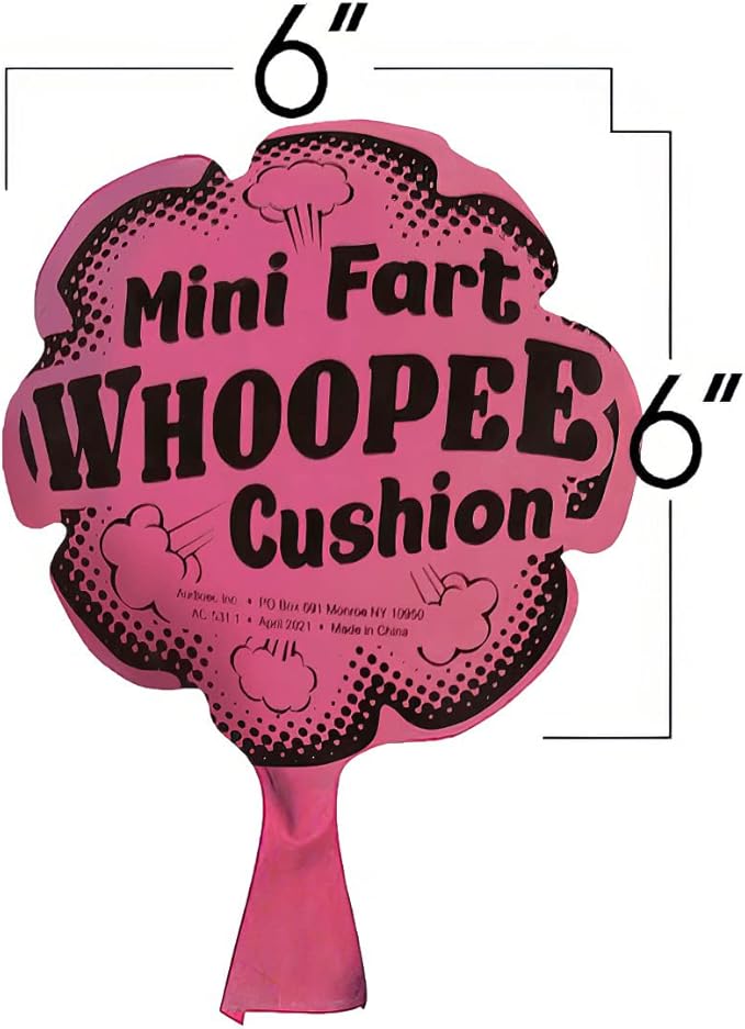 ArtCreativity 12 Pack Whoopee Cushion Set for Kids, Funny Whoopee Cushion Noise Makers, Fart Prank Toy, Novelty Gag April Fool Gift, Party Favors Kids, Ideal for Parties, Birthdays & Gifts (6 Inch)