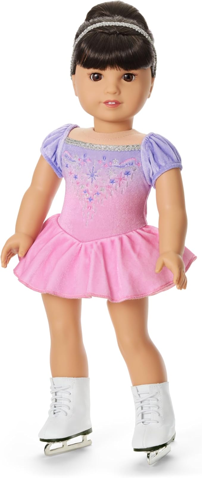 American Girl, Truly Me, Spin in Style Figure-Skating Outfit, Doll Clothes, for 18-inch Dolls, 4pcs, Ages 6+
