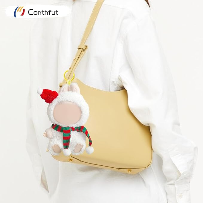 17cm Doll Clothes, Clothes for Dolls Outfit, Accessories for Dolls Clothes, Cute Clothes Set for Doll,No Doll Included (White Snow)