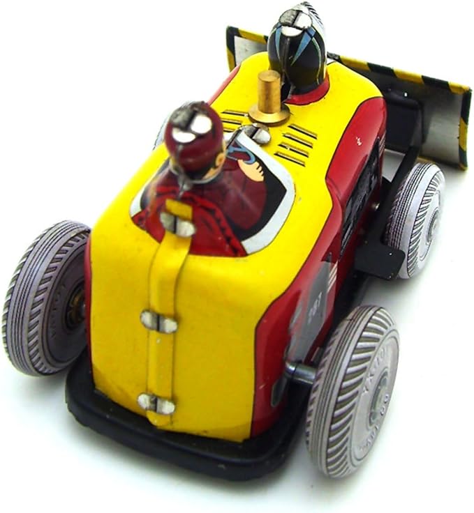 Charmgle Retro Wind-up Tin Toy, Small Bulldozer Nostalgic Toy Funny Gifts Adult Collection Metal Toy Home Decoration
