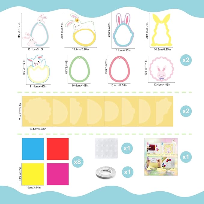 Drawing Paper Activity Craft Supplies, Paper Ornament Art Set, Colorful Sheets for Boys Girls, Premium Material with Smooth Texture, DIY Craft Kit with Creative Design Options, Home Glass Window