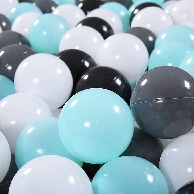 STARBOLO Ball Pit Balls for Toddlers Pack of 100 200 500 - BPA&Phthalate Free Non-Toxic Crush Proof Soft Plastic Balls for 1-5Years Old Toddlers Girl Kids Birthday Pool Playpen Tent Party