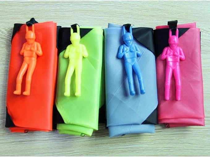 Parachute Tangle-Free Throwing Parachute Outdoor Flying,No Assembly Required Stocking Stuffers Party Favors,Classroom Prize,Birthday Gift,Novelty and Gag