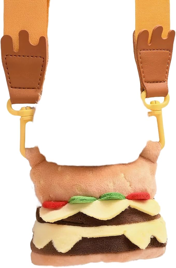 2026 New Adorable One-Piece Hamburger Clothes for LABUBU 17cm Doll, Outfits for LABUBU, Cute and Premium Accessories for LABUBU (Doll Not Included)