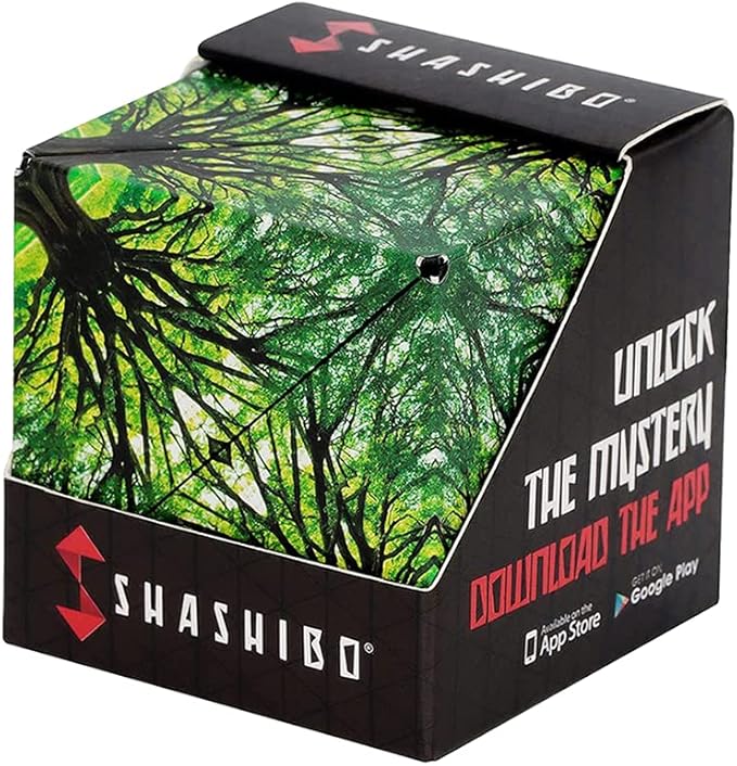 Shashibo Shape Shifting Box - STEM Fidget Toy with Ultra Strong Magnets - Sensory Puzzle Cube Transforms Into 100+ Shapes, Easter Basket Stuffers Gift for Kids, Teens, and Adults (Elements)