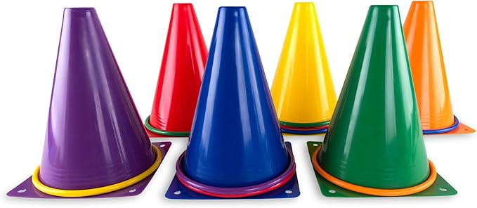 Super Z Outlet 30 Piece Carnival Outdoor Fair Tossing Games Toy Party Set with 12 Rings, 12 Bean Bags, and 6 Cones