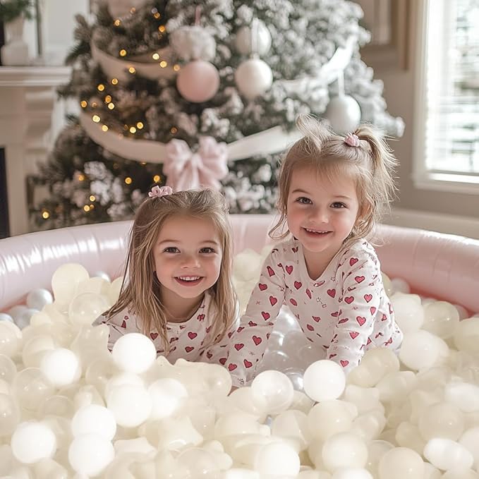 TRENDPLAY Star Ball Pit Balls for Toddlers -50 100 200 Count Star Balls Different Shapes, Non-Toxic Plastic Balls for Safe Play, Boys Girls Festival Party Decoration