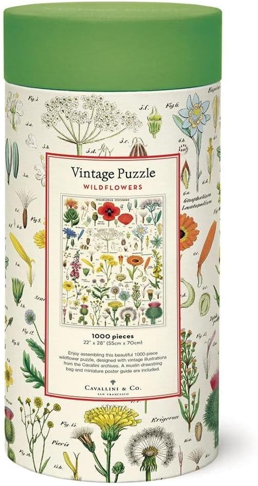 Cavallini 1000 Piece Puzzle Wildflowers