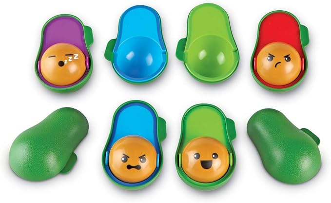 Learning Resources Learn-A-Lot Avocados - 9 Pieces, Ages 18+ Months, Toddler SEL Toys, Fine Motor Skills, Montessori Activities, Gifts for Boys and Girls