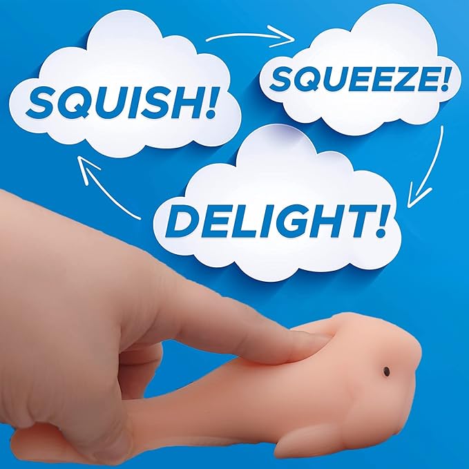 Cute Blobfish Toy, Scented, Fidget Blob Fish Mochi Toys, Stress Relief Squeeze for Kid and Adult, Sensory Toy for Autism, Birthday, Christmas, Office, Stocking Stuffer Gift