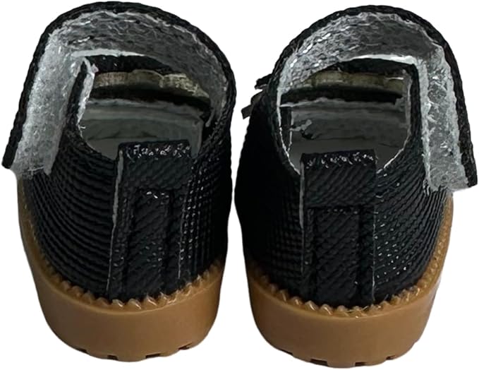 Premium Doll Shoes for Lububu, 15cm 17cm Dolls Accessories, Mini Leather Shoes Fashion Dress Up Doll Shoes Replacement (1, Mary Jane - Black)