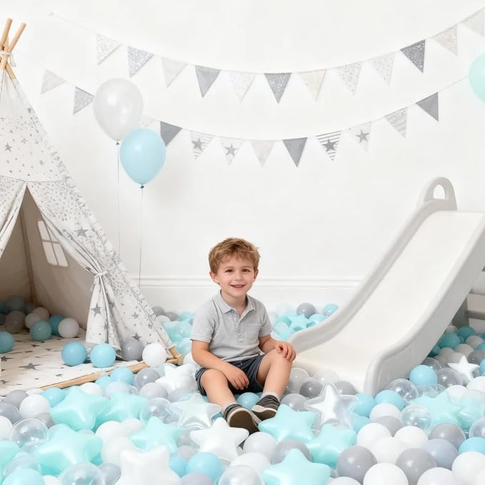 GOGOSO Ball Pit Balls for Toddlers Kids Plastic Balls for Ball-Pit Playpen Pool Baby Play Pastel BPA-Free Non Toxic Play Pastel Crush Proof Bal 50 100 200 500 1000 Count
