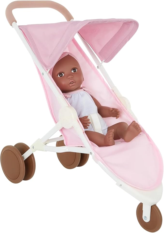 LullaBaby – 14-Inch Realistic Baby Doll Accessory Bundle – Nursery Care Set – High Chair, Playpen & Jogger Stroller – Pretend Play Toys – Kids 2+ Years– Baby Doll Nursery Playset