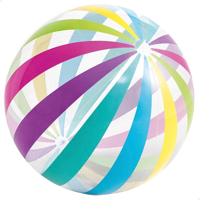 Big Beach Ball Set for Summer, Rainbow Beach Balls for Swimming at The Pool or Beach, Set of 3